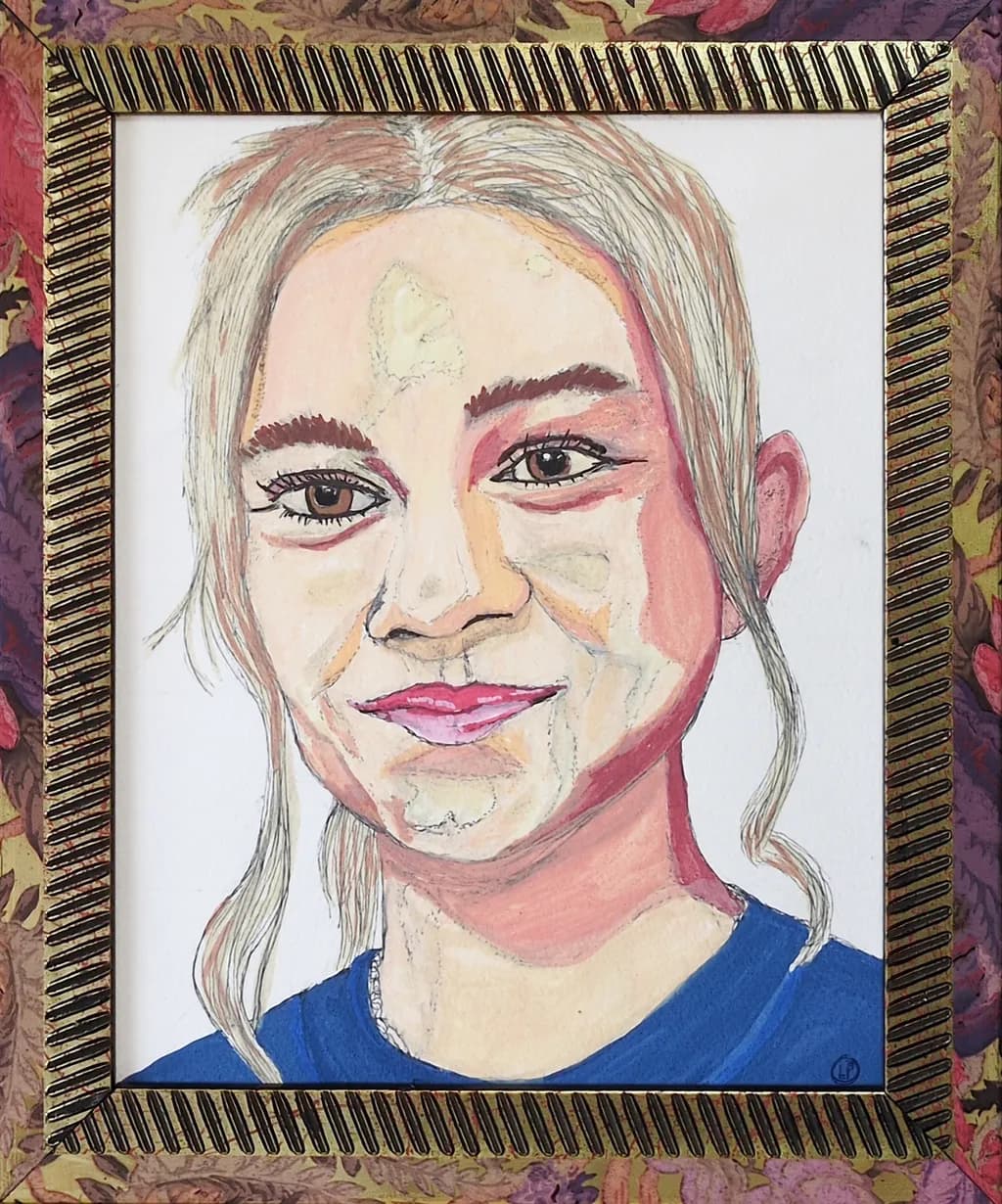 Radiant Expressions: A Colorful Portrait of Joyful Innocence