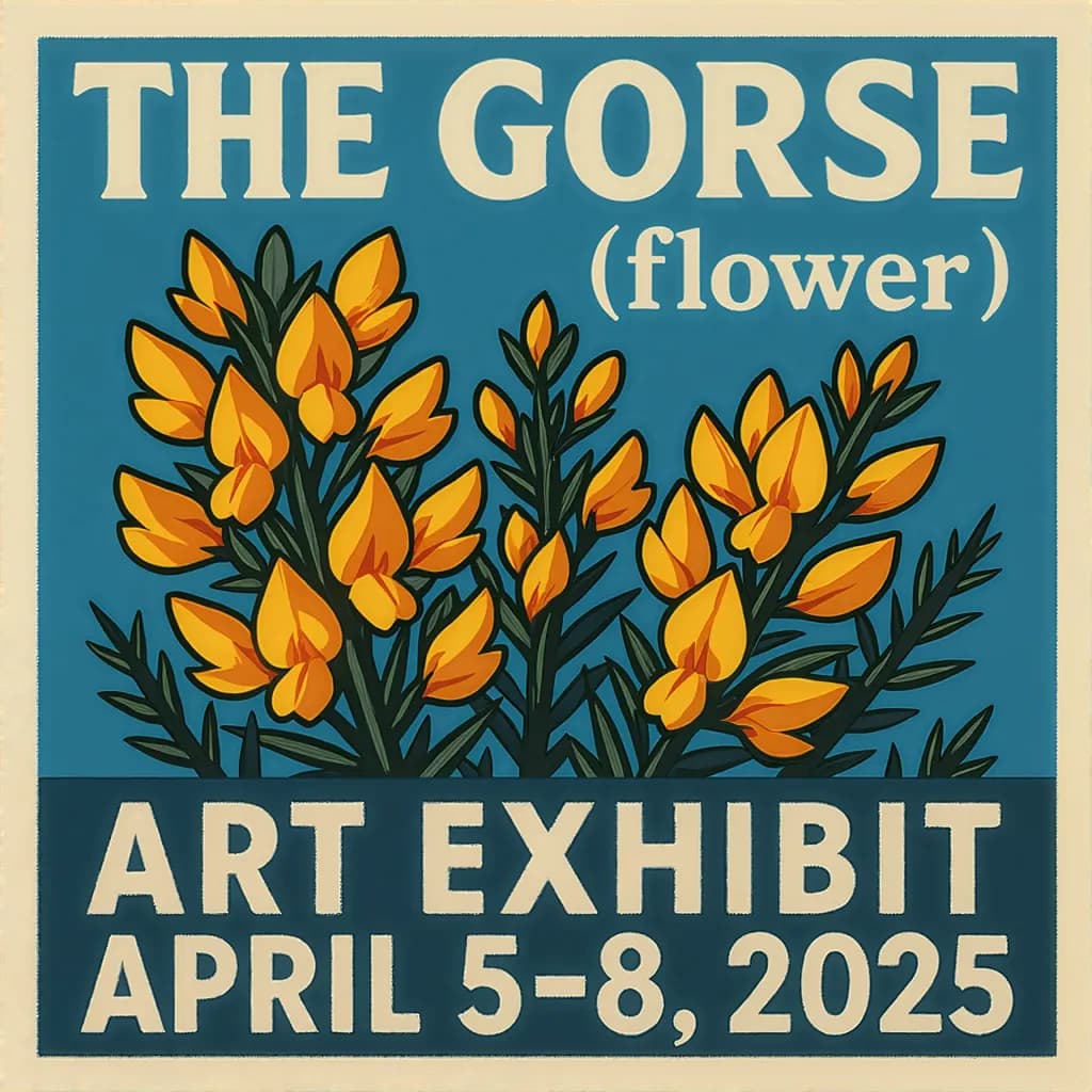 Golden Blooms: The Gorse Flower Art Exhibit, April 5-8, 2025