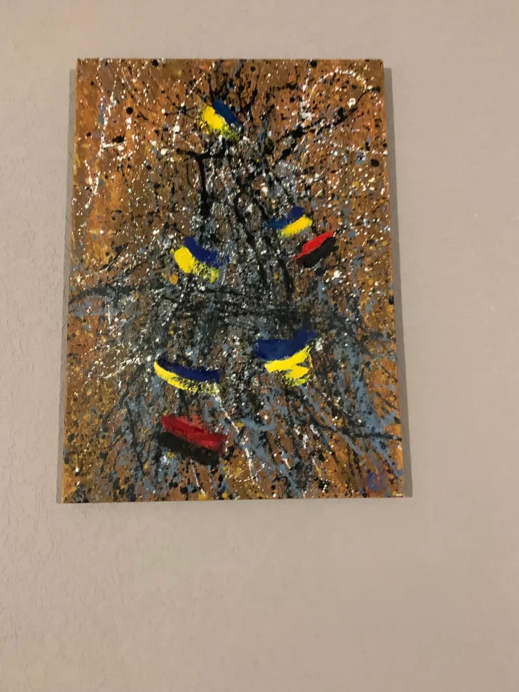 Vibrant Chaos: A Dance of Color and Texture on Canvas