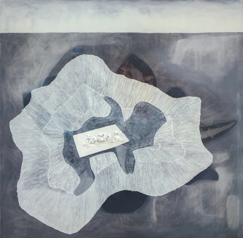Whispers of Form: A Dance Between Light and Shadow in Abstract Expressionism