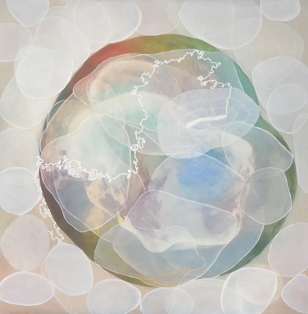 Whispers of the Ocean: A Dance of Light and Color in Ethereal Harmony