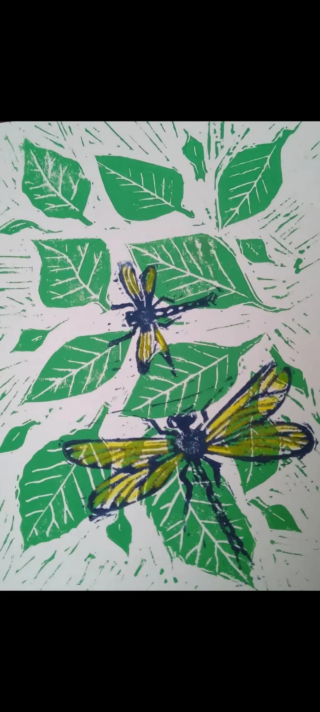 Whispers of Nature: A Dance of Leaves and Insects
