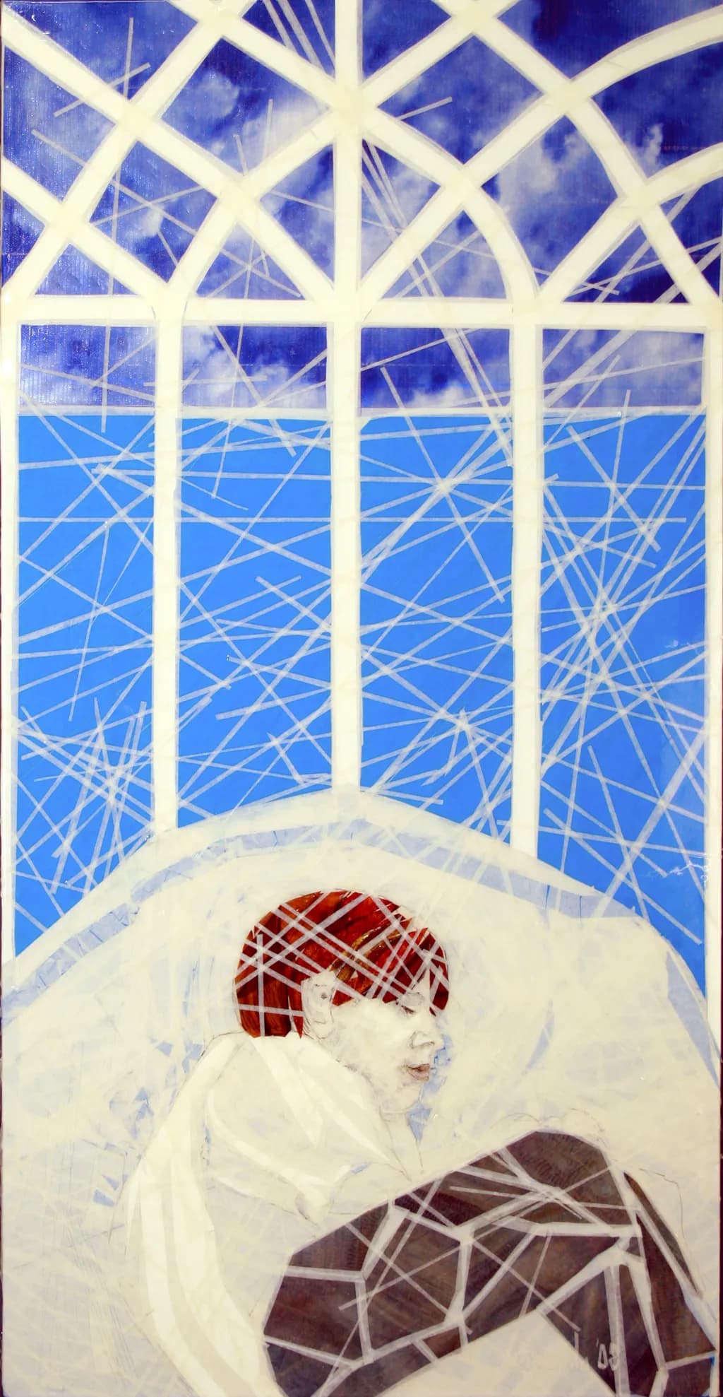 Whispers of Serenity: An Introspective Journey Through Tangled Dreams in Blue
