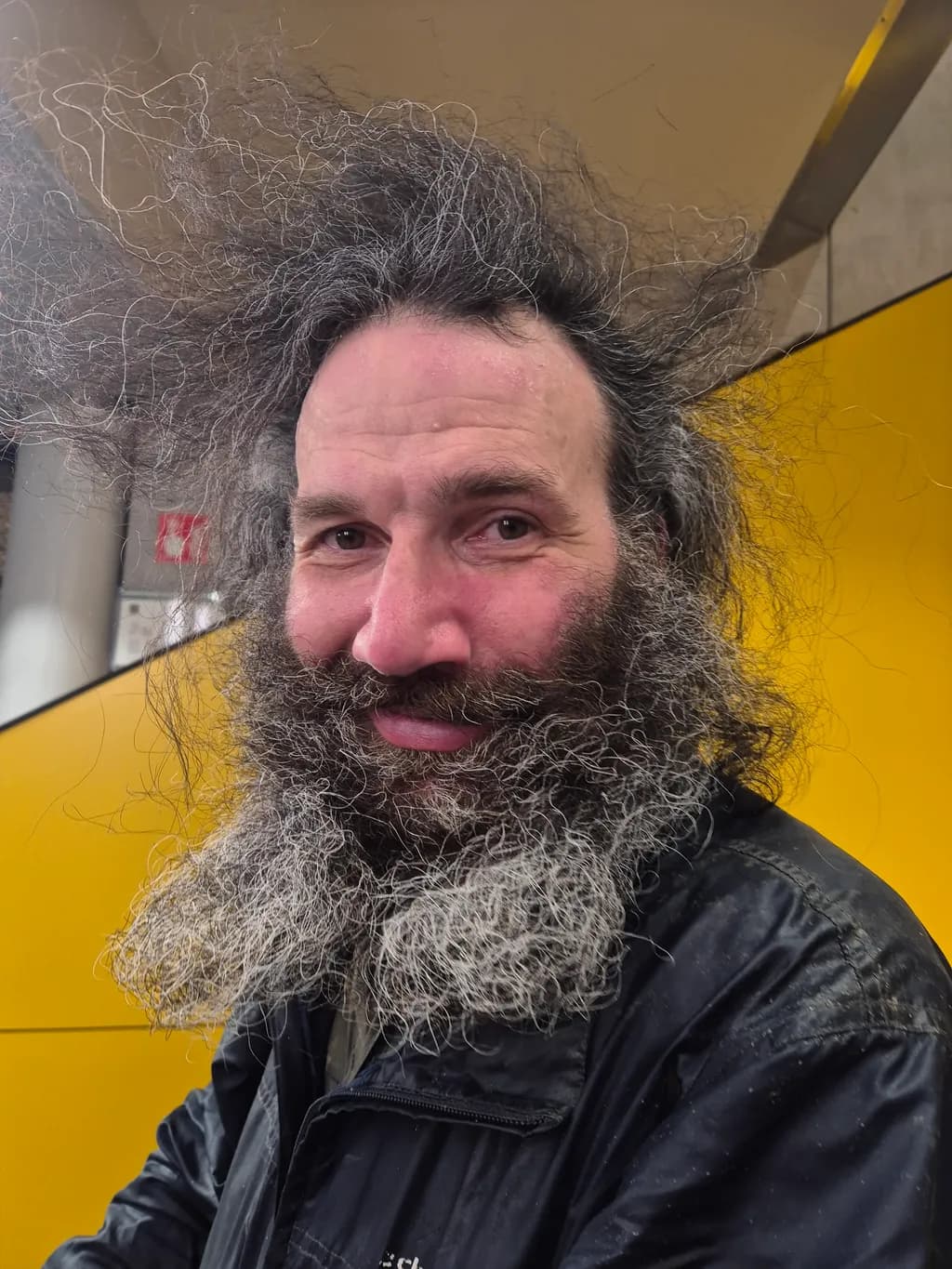 Urban Whimsy: The Quirky Charm of a Disheveled Smile