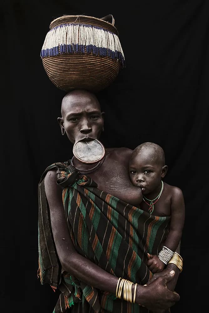 Embracing Heritage: A Portrait of Strength and Identity in Tradition