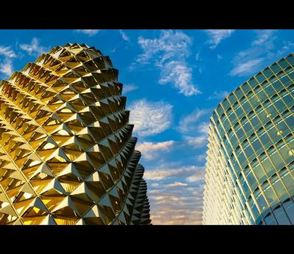 Golden Facets and Glass