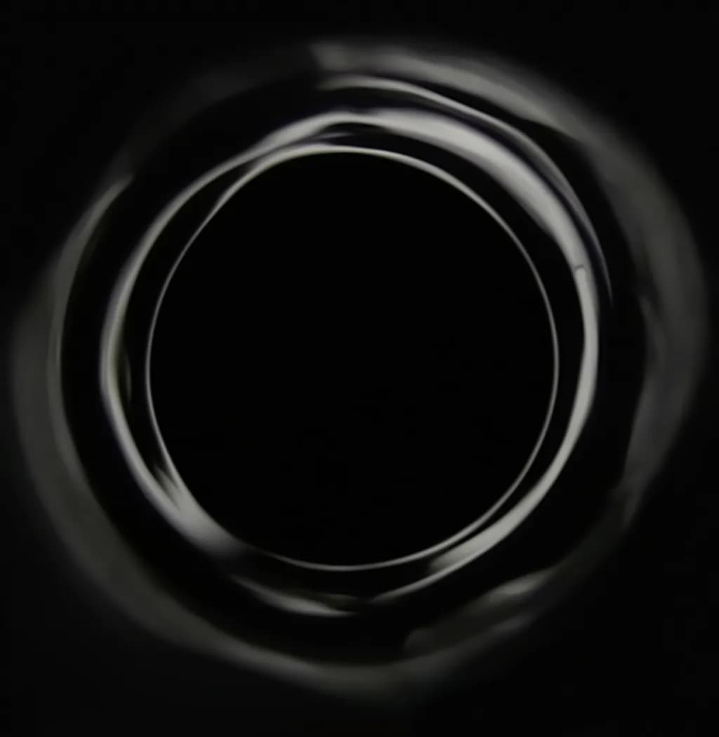 Ethereal Depths: A Journey into the Circular Void of Reflection