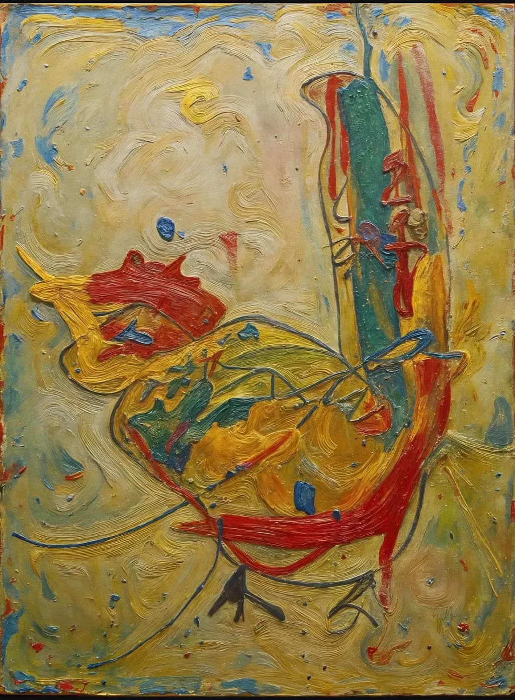 Vibrant Whispers of Color: An Abstract Journey Through Emotion and Form