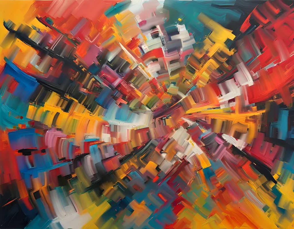 Vibrant Energy: An Abstract Journey Through Color and Motion