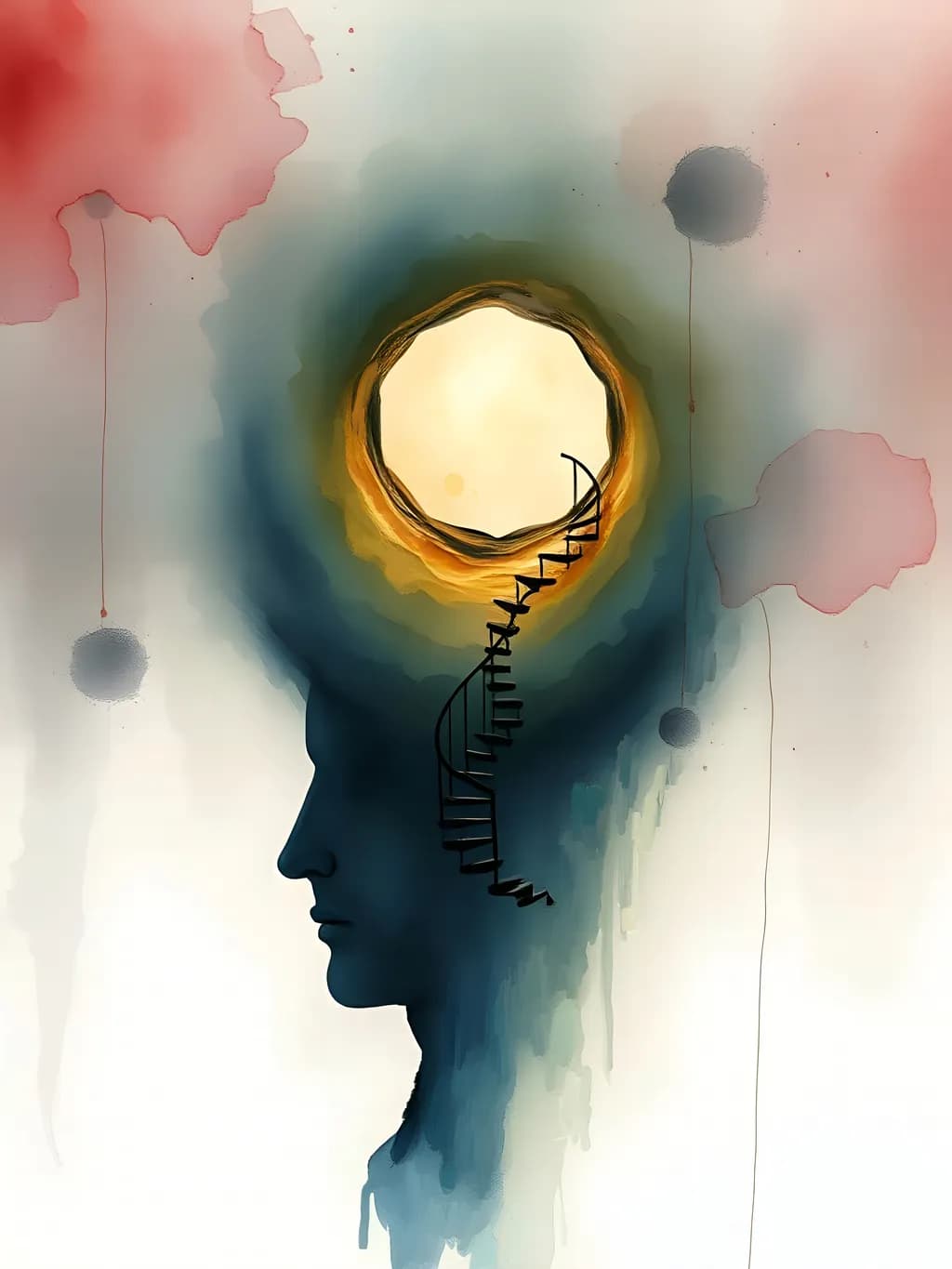 Ethereal Journey: The Spiral of Consciousness and Light