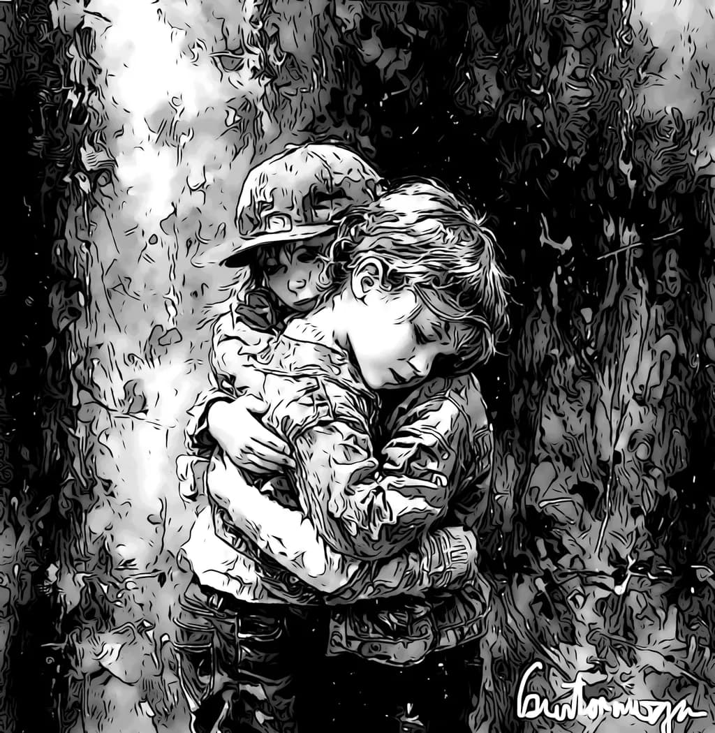 Children Embrace