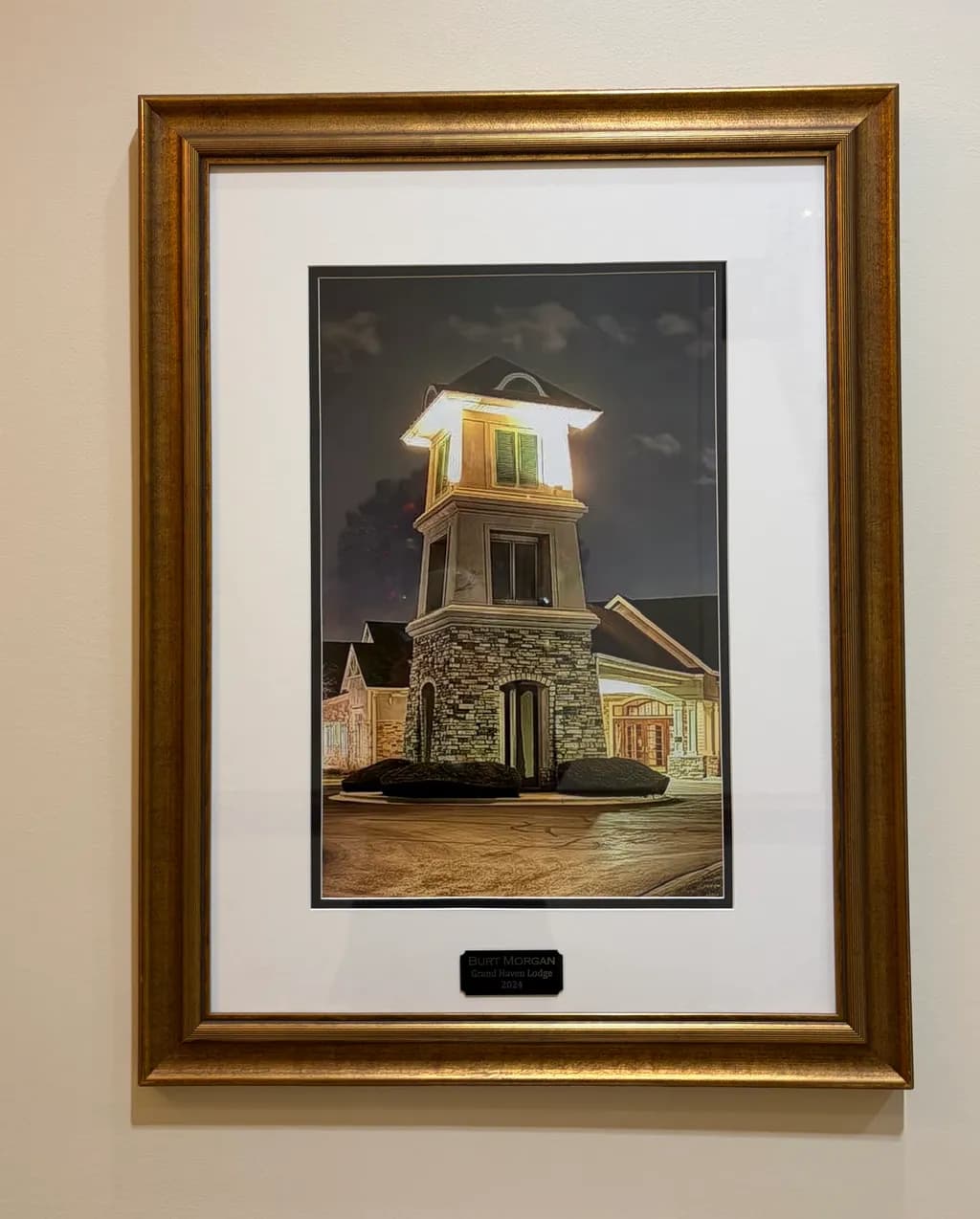 Grand Haven Lodge at Night