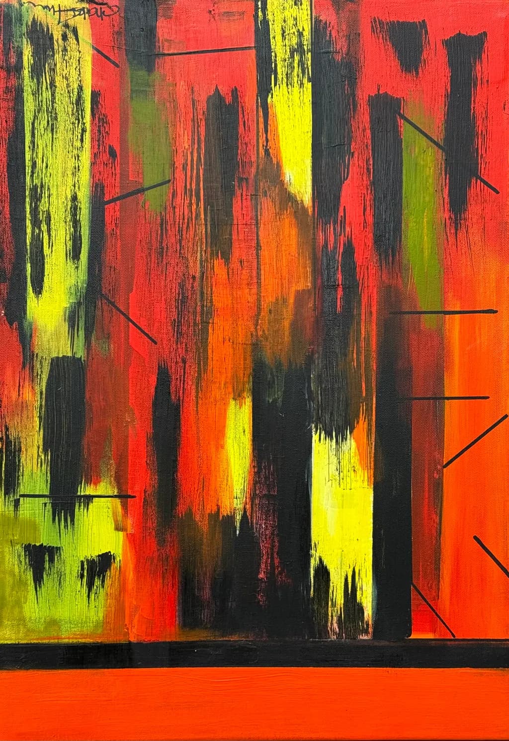 Vibrant Echoes: A Dance of Color and Emotion in Abstract Expressionism