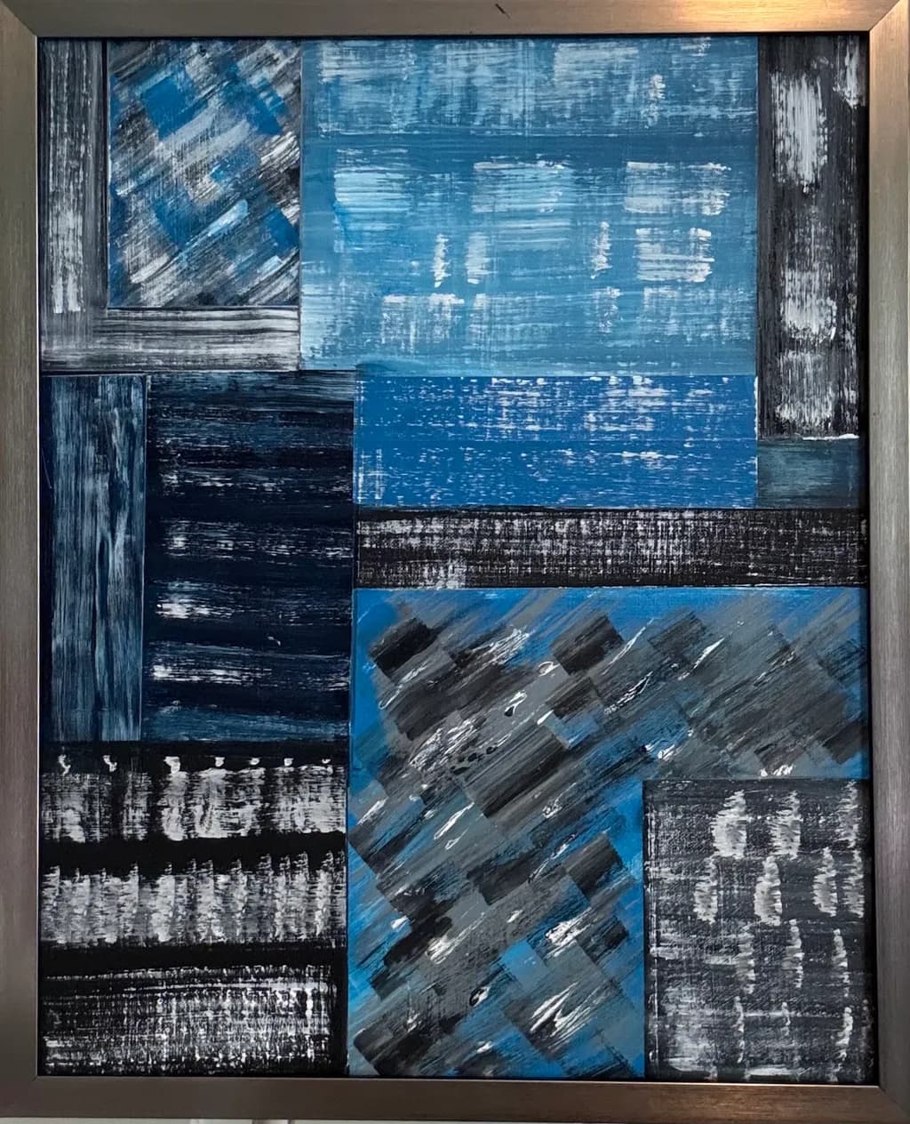 Oceanic Harmony: A Contemporary Exploration of Blue Textures and Patterns