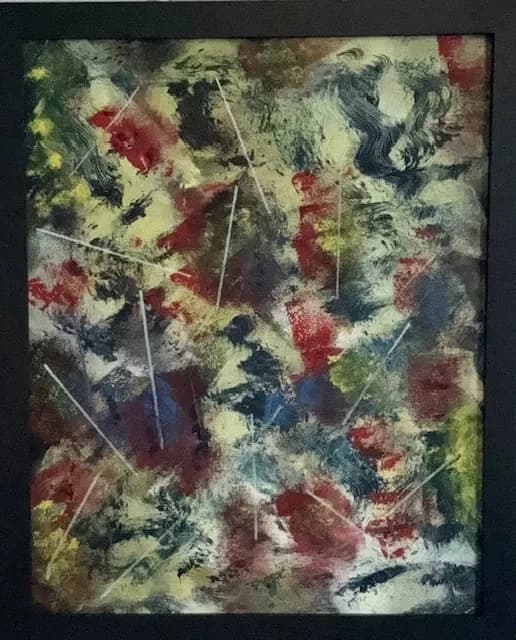 Vibrant Chaos: An Abstract Symphony of Color and Texture