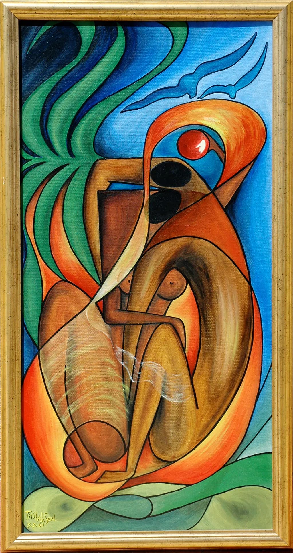Abstract Figures Composition