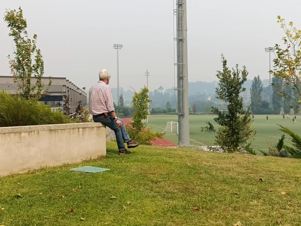 Quiet Reflections: A Moment of Solitude by the Soccer Field