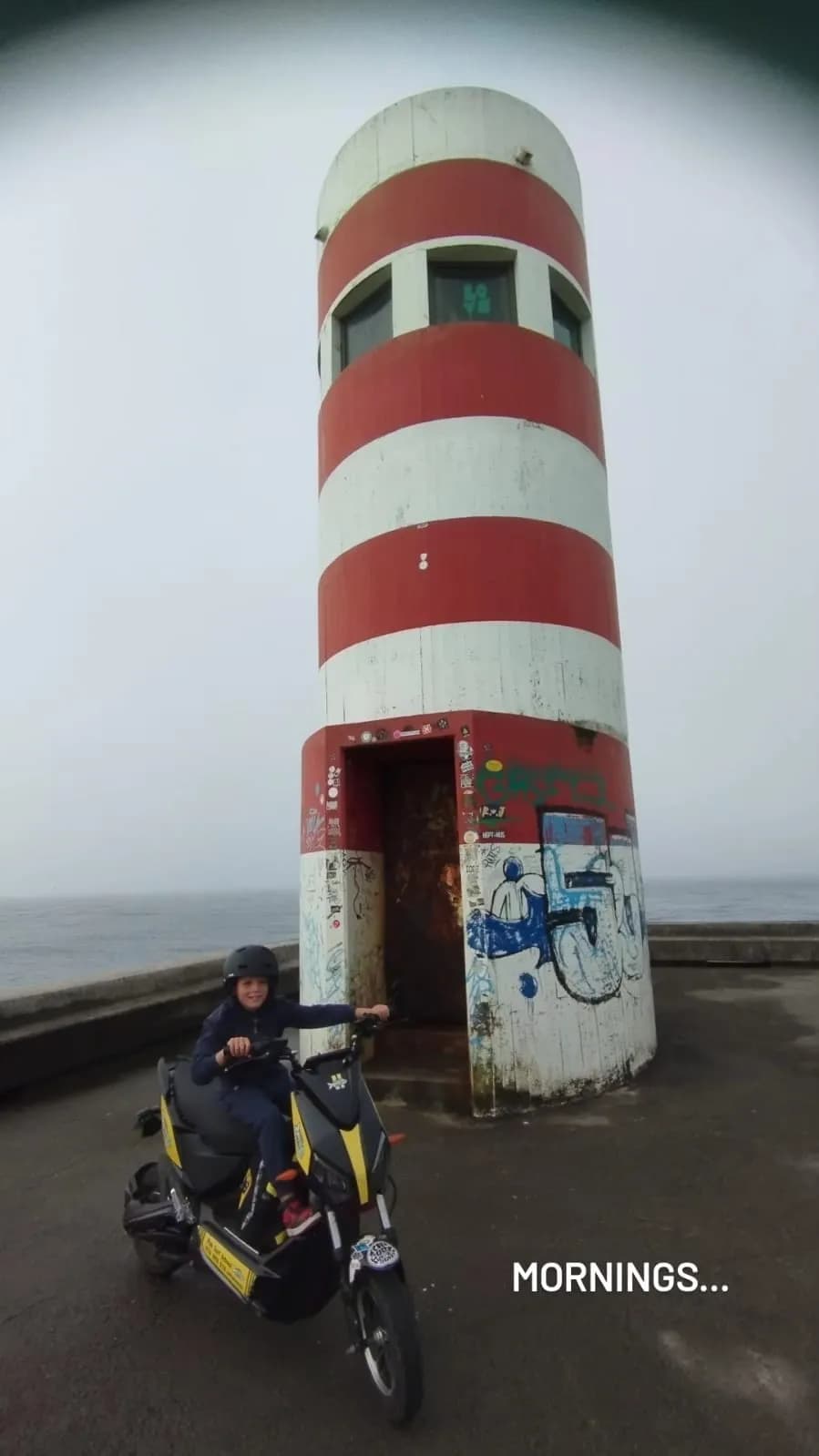 Morning Adventures by the Lighthouse: A Playful Journey on Two Wheels