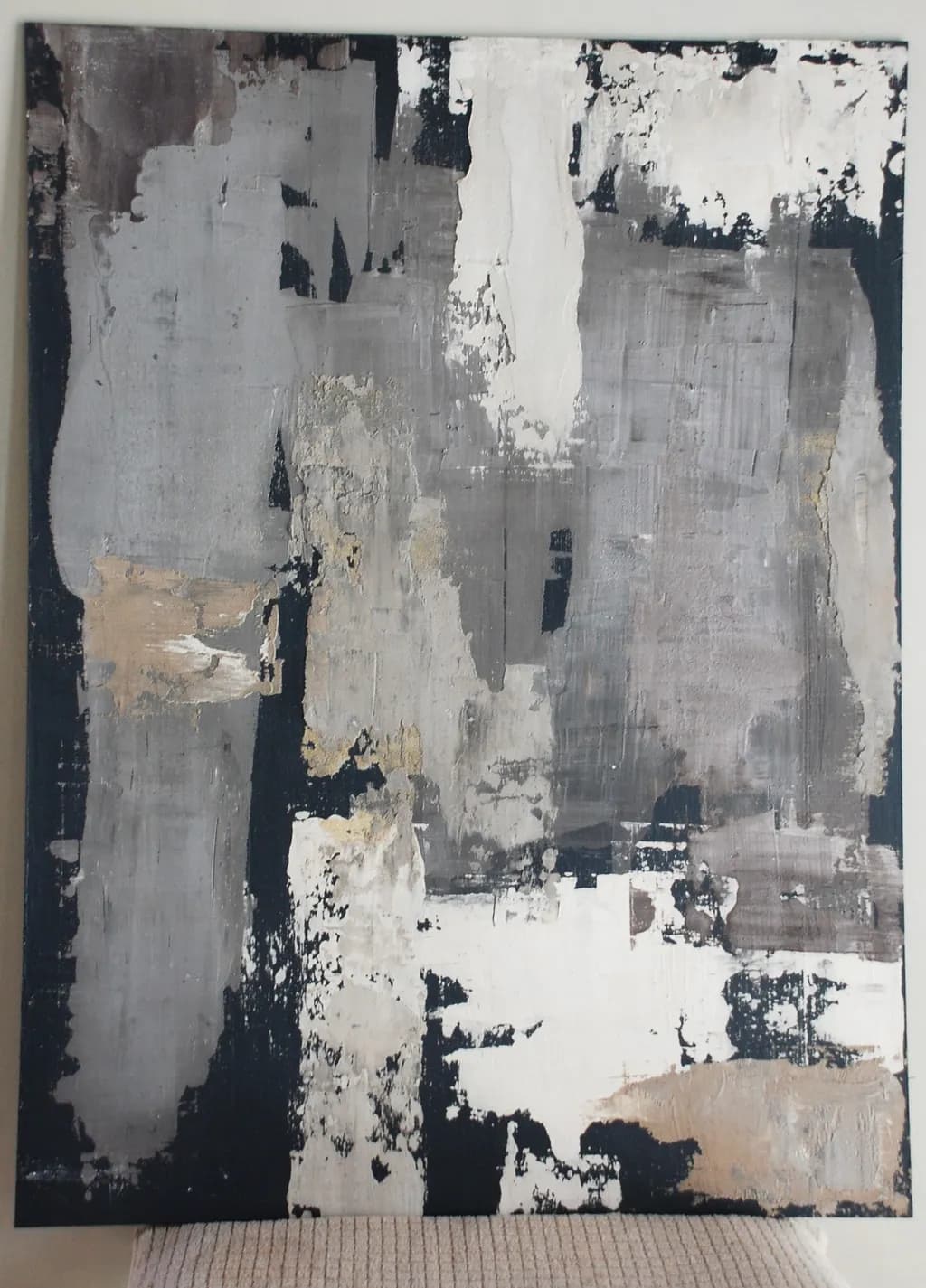 Monochrome Harmony: An Abstract Exploration of Texture and Contrast