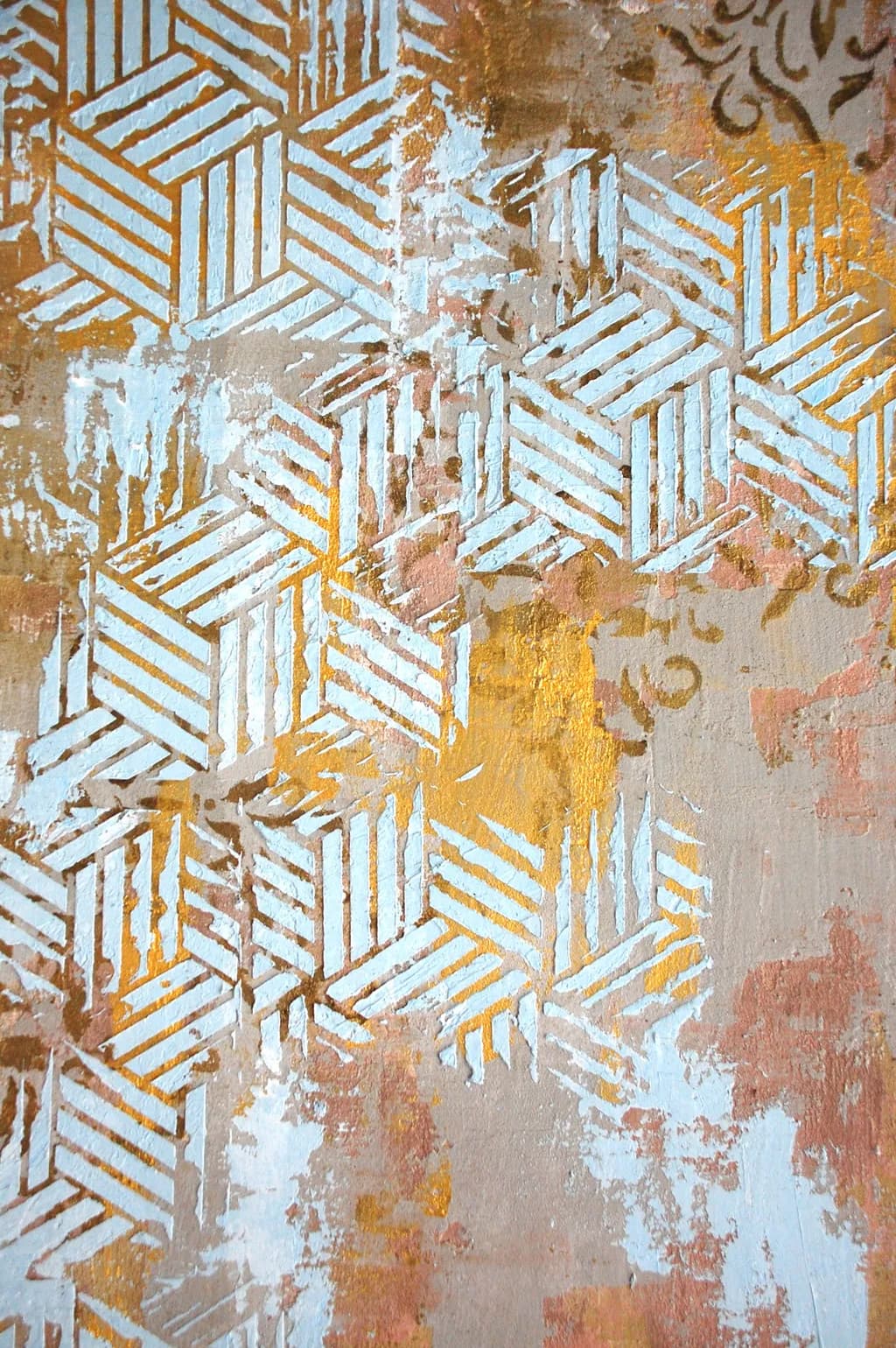 Geometric Harmony: A Colorful Dance of Abstract Textures and Patterns