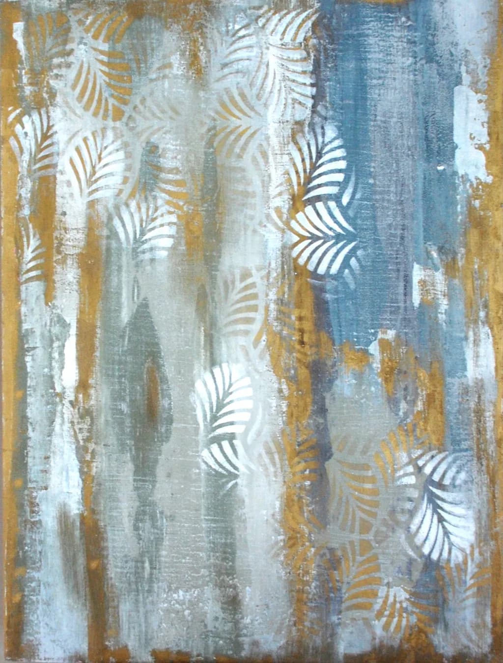 Whispers of Nature: A Harmonious Blend of Earthy Tones and Leafy Patterns
