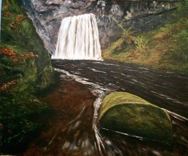 Whispers of the Waterfall: A Serene Landscape of Nature's Beauty