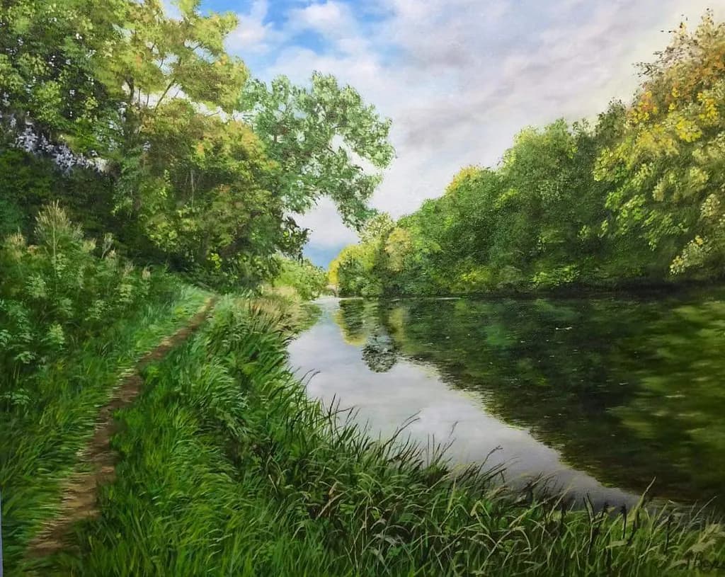 Whispers of Nature: A Serene Riverbank Reflection