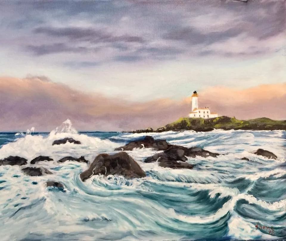 Whispers of the Sea: A Lighthouse Amidst Turbulent Waves