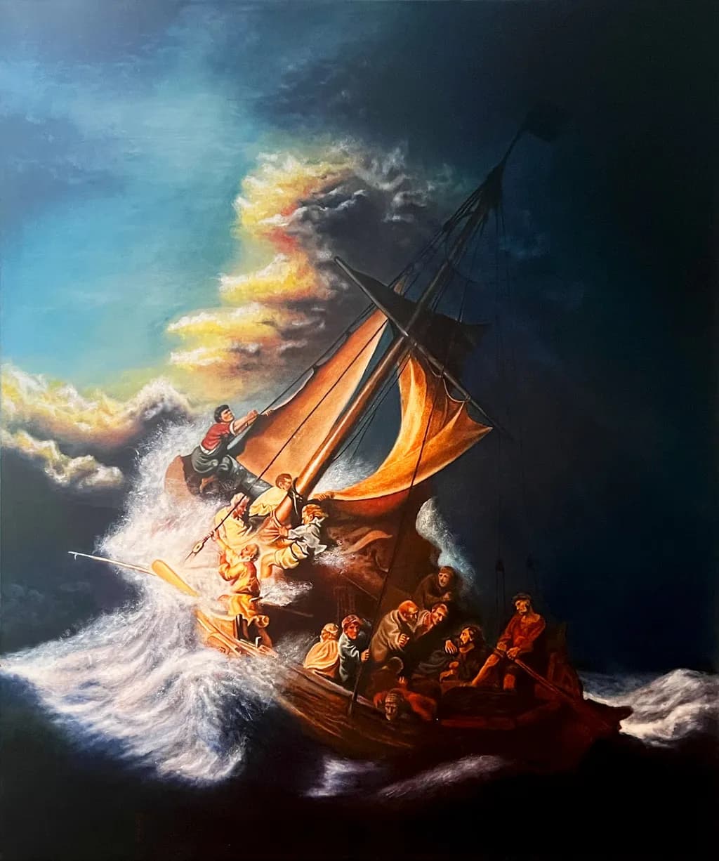 Tempestuous Voyage: A Dramatic Encounter with the Sea's Fury