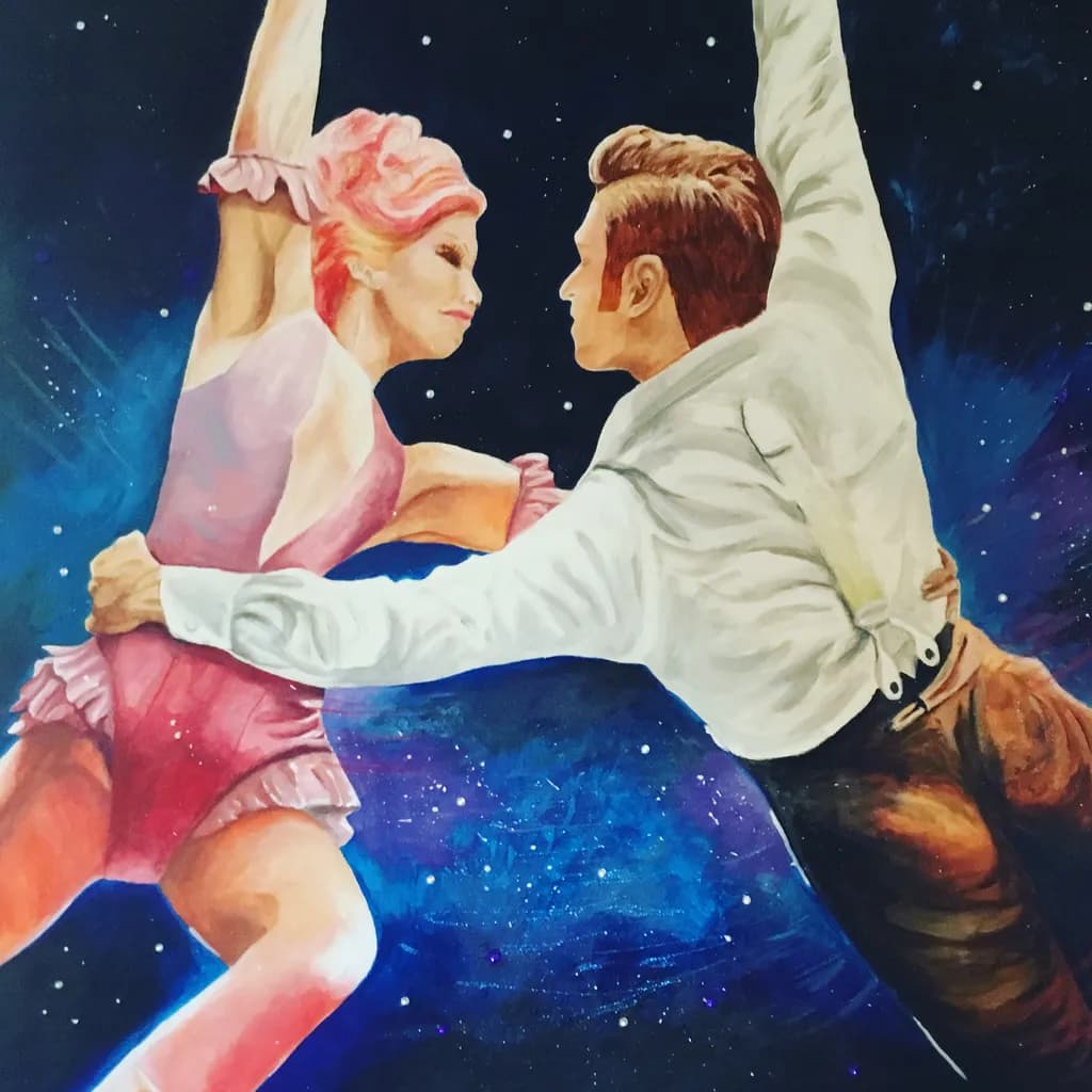 Celestial Dance: A Cosmic Embrace of Love and Grace