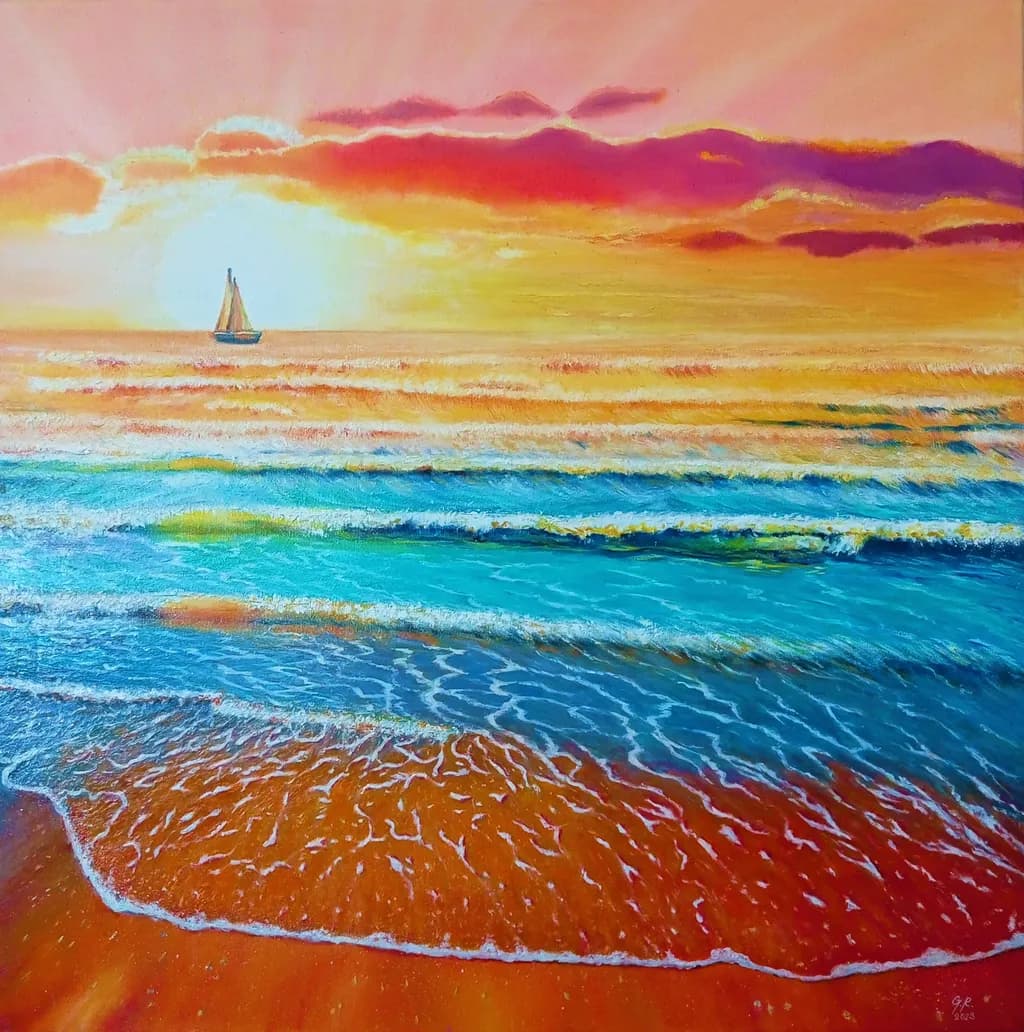 Sea and sunset