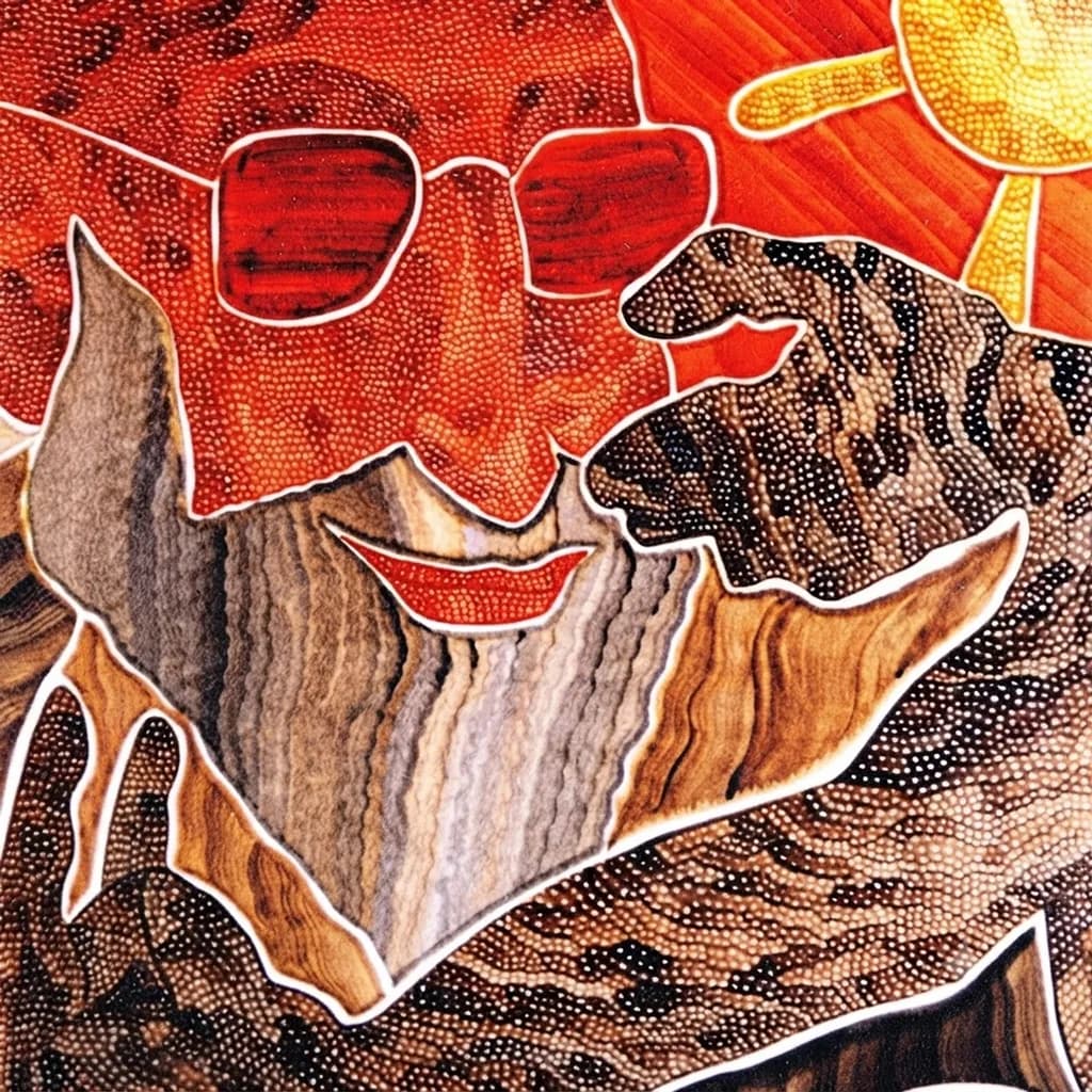 Bearded Man with Cat