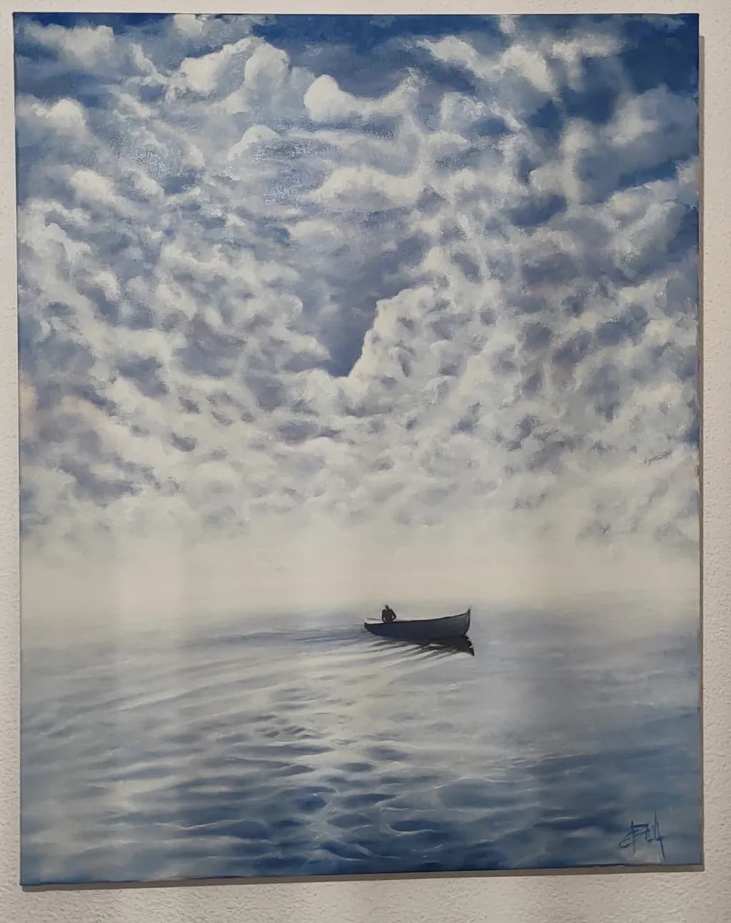 Whispers of Serenity: A Solitary Journey Through Misty Waters