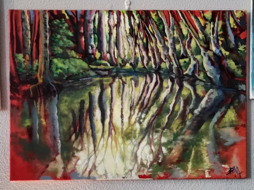 Whispers of Nature: Reflections in a Serene Forest Pond