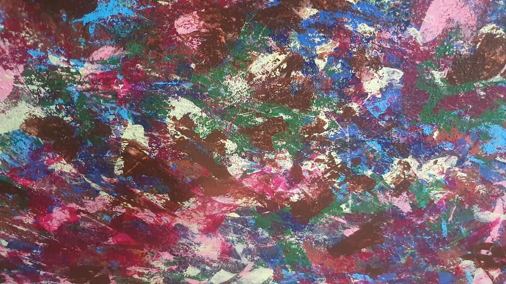 Vibrant Chaos: An Emotional Journey Through Abstract Textures and Colors