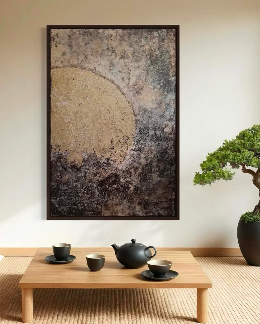 Abstract Teaset and Bonsai