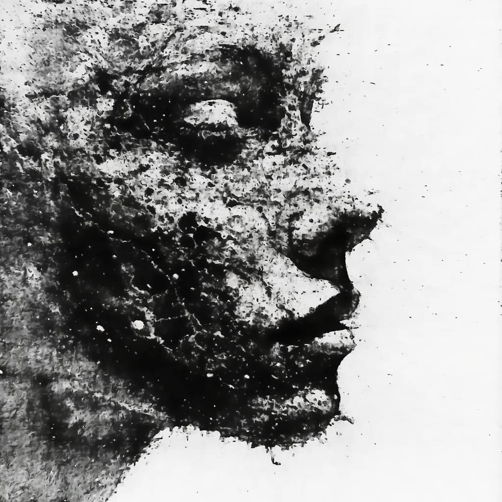 Monochrome Echoes: An Abstract Exploration of Identity and Texture