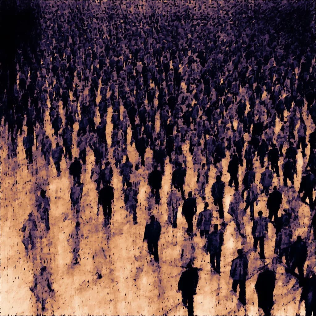 Whispers in the Crowd: A Dance of Shadows and Light