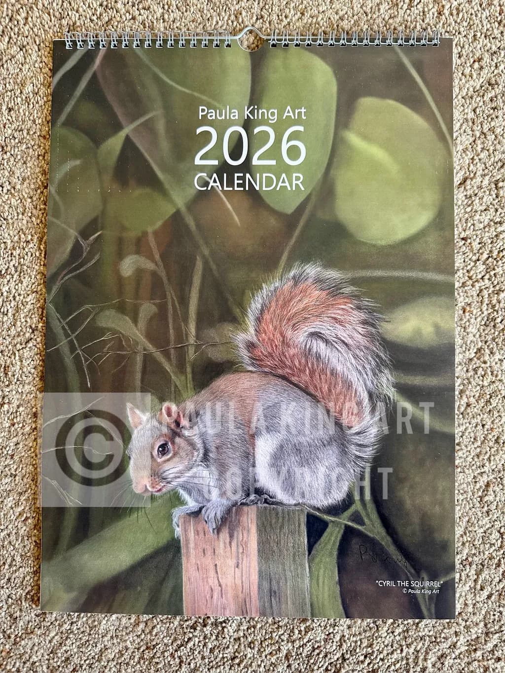 Whimsical Whiskers: Cyril the Squirrel 2026 Calendar
