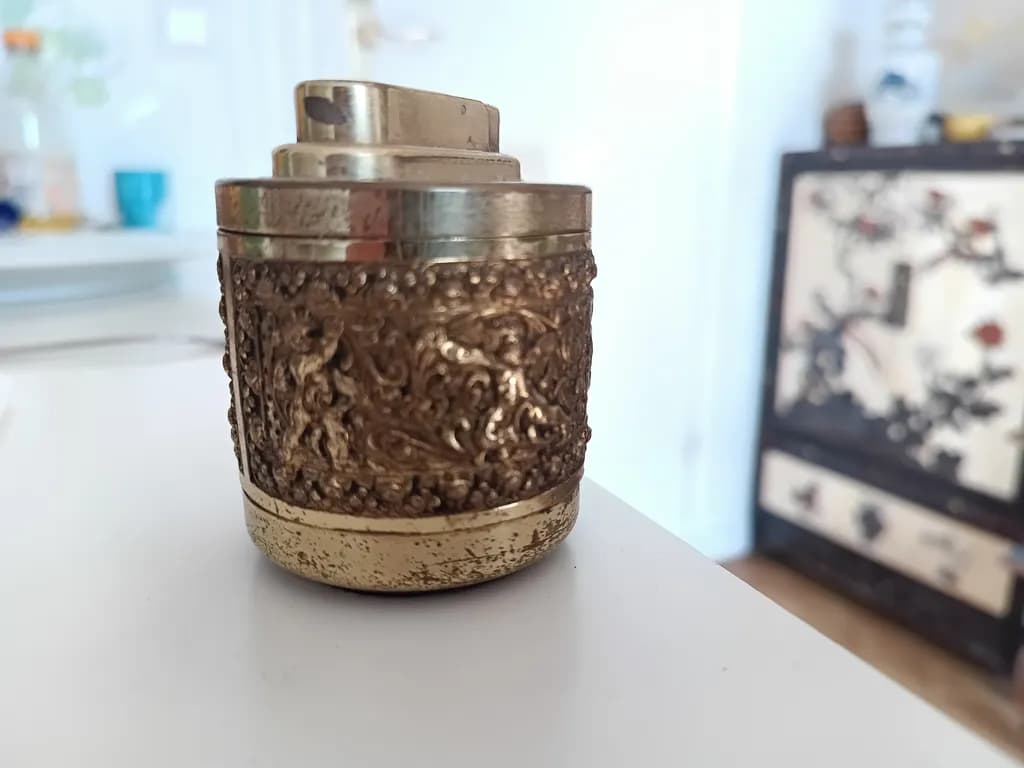 Ornate Vintage Metallic Treasure: A Unique Decorative Piece for Timeless Elegance