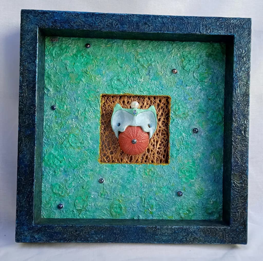 Whimsical Harmony: A Textured Journey Through Color and Form