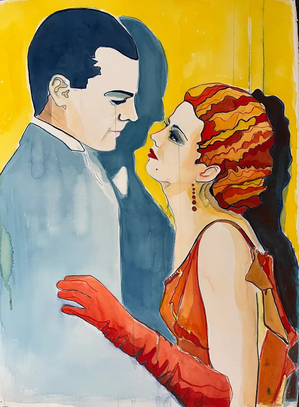 Eternal Gaze: A Dance of Elegance and Desire
