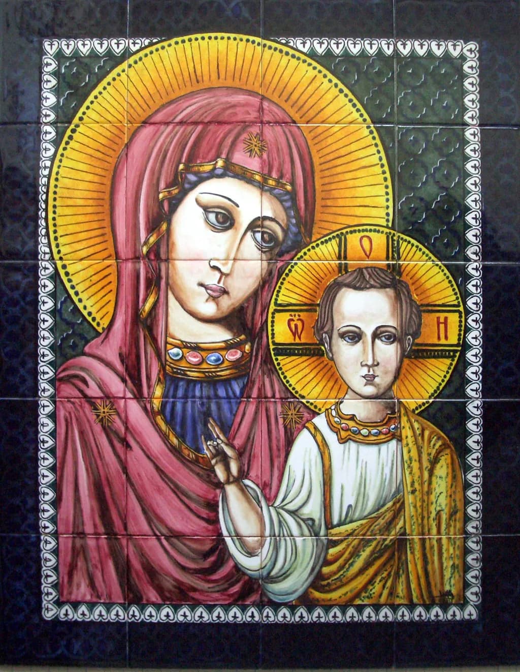 Icon Virgem e Menino
