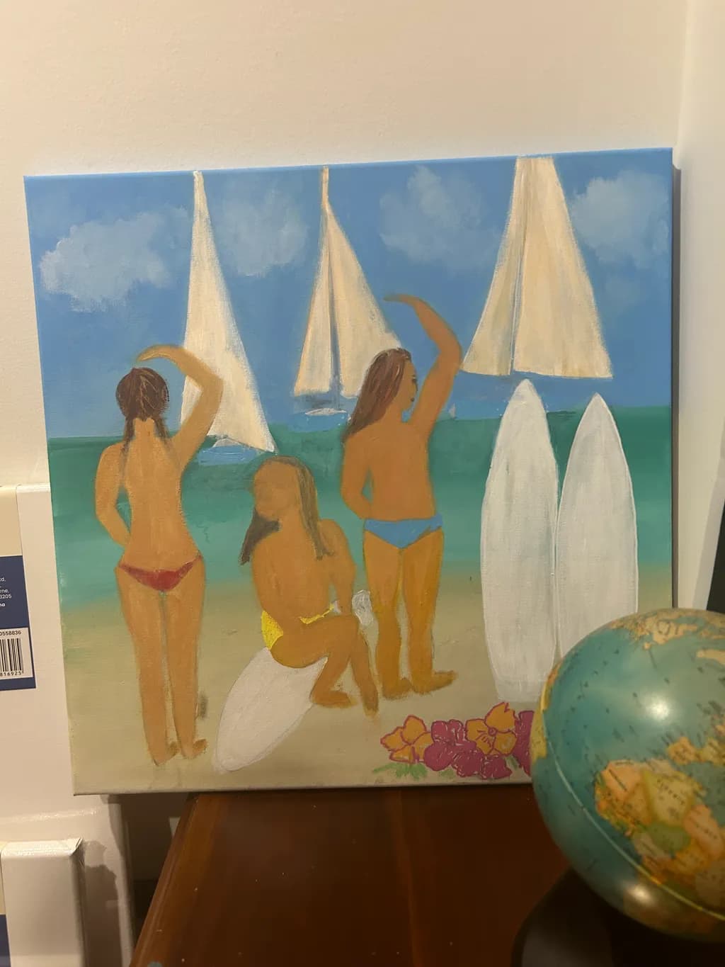 Sunkissed Serenity: A Beach Day with Friends and Sailboats