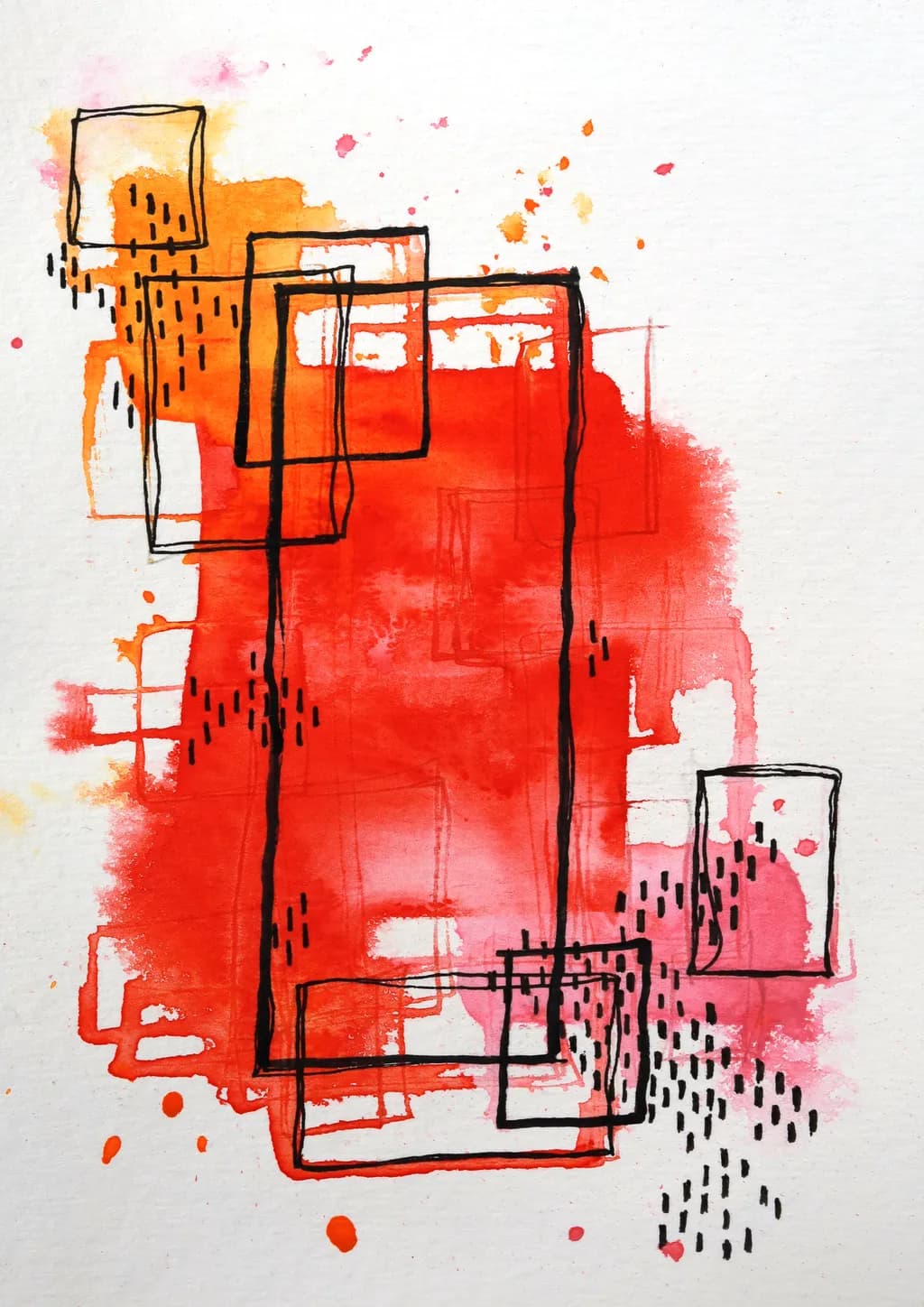 Vibrant Geometry: A Dance of Color and Form in Abstract Expressionism