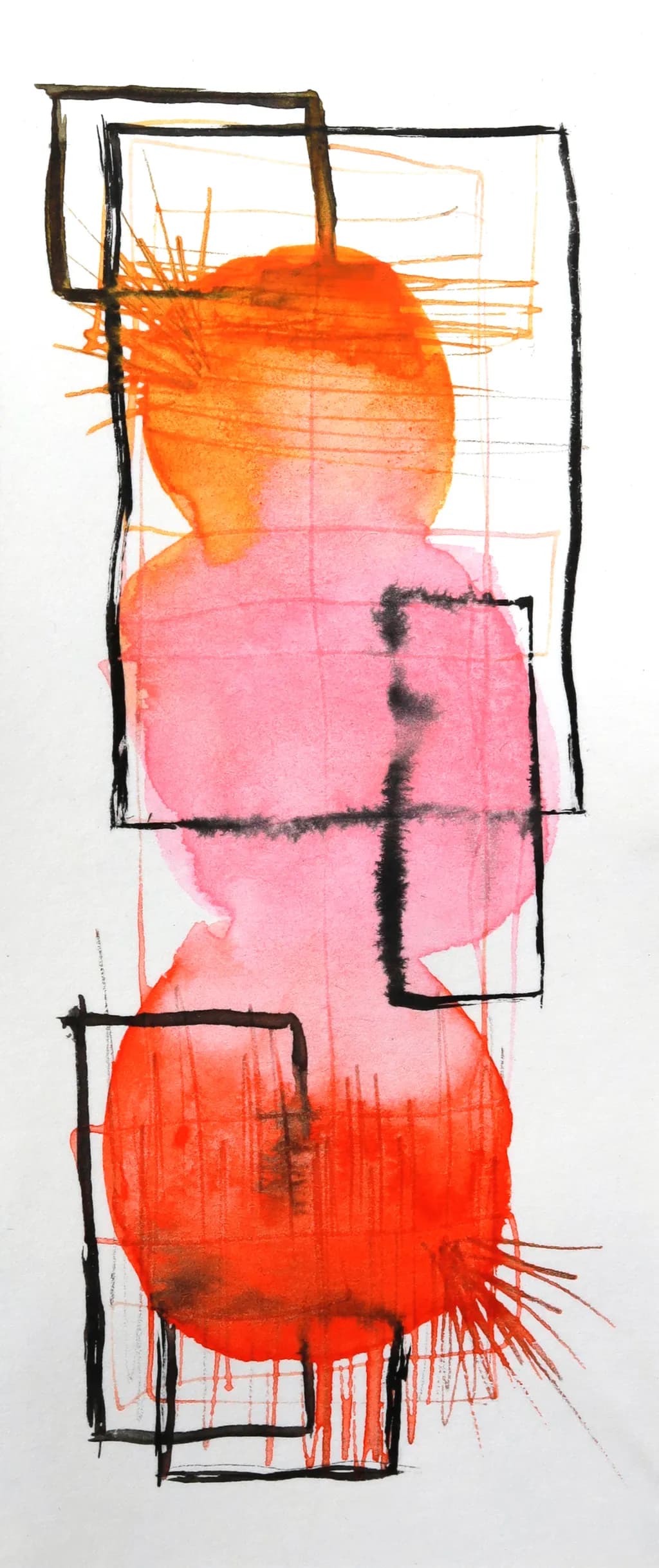 Vibrant Geometric Harmony: A Dance of Color and Form