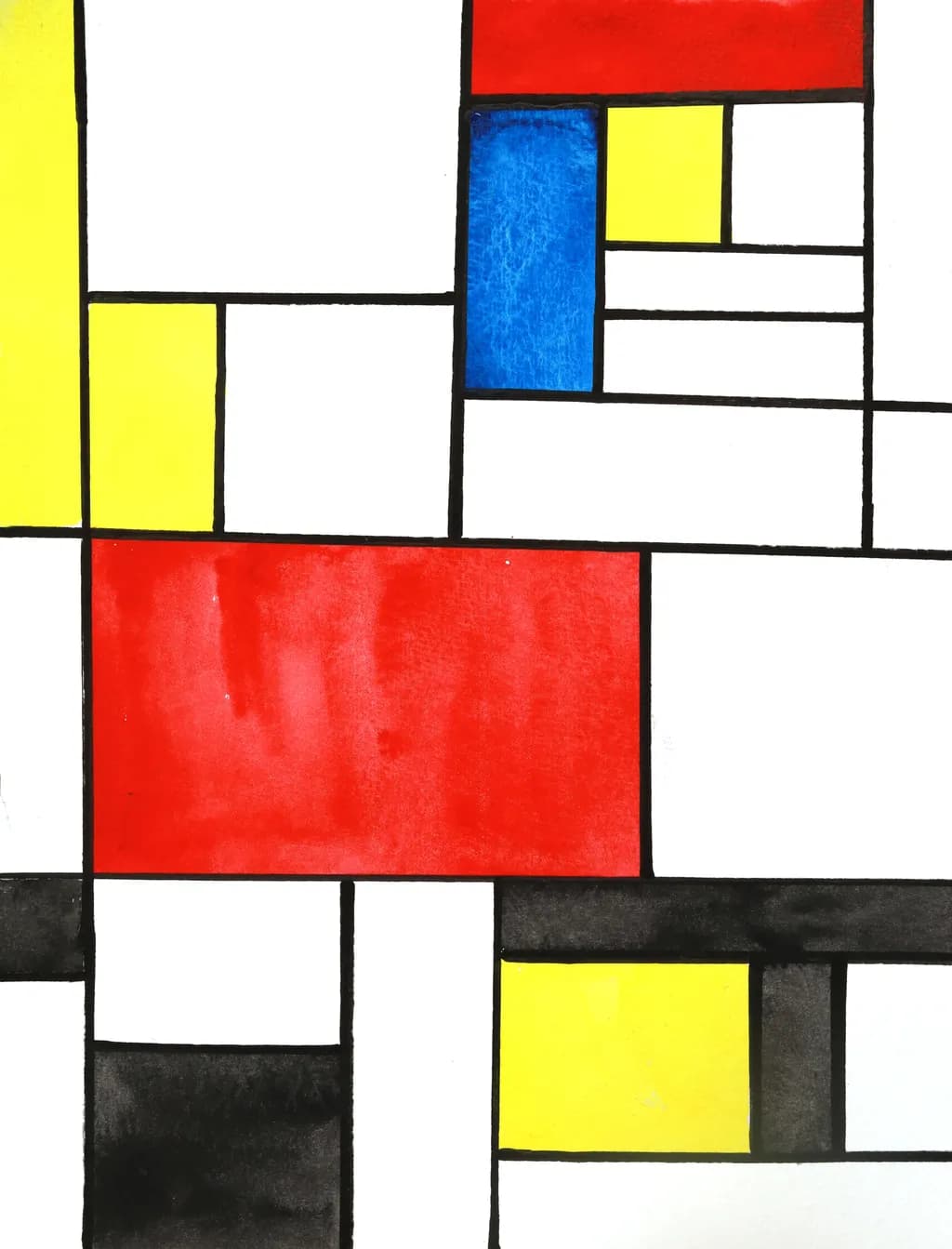 Vibrant Geometric Harmony: A Bold Exploration of Color and Form