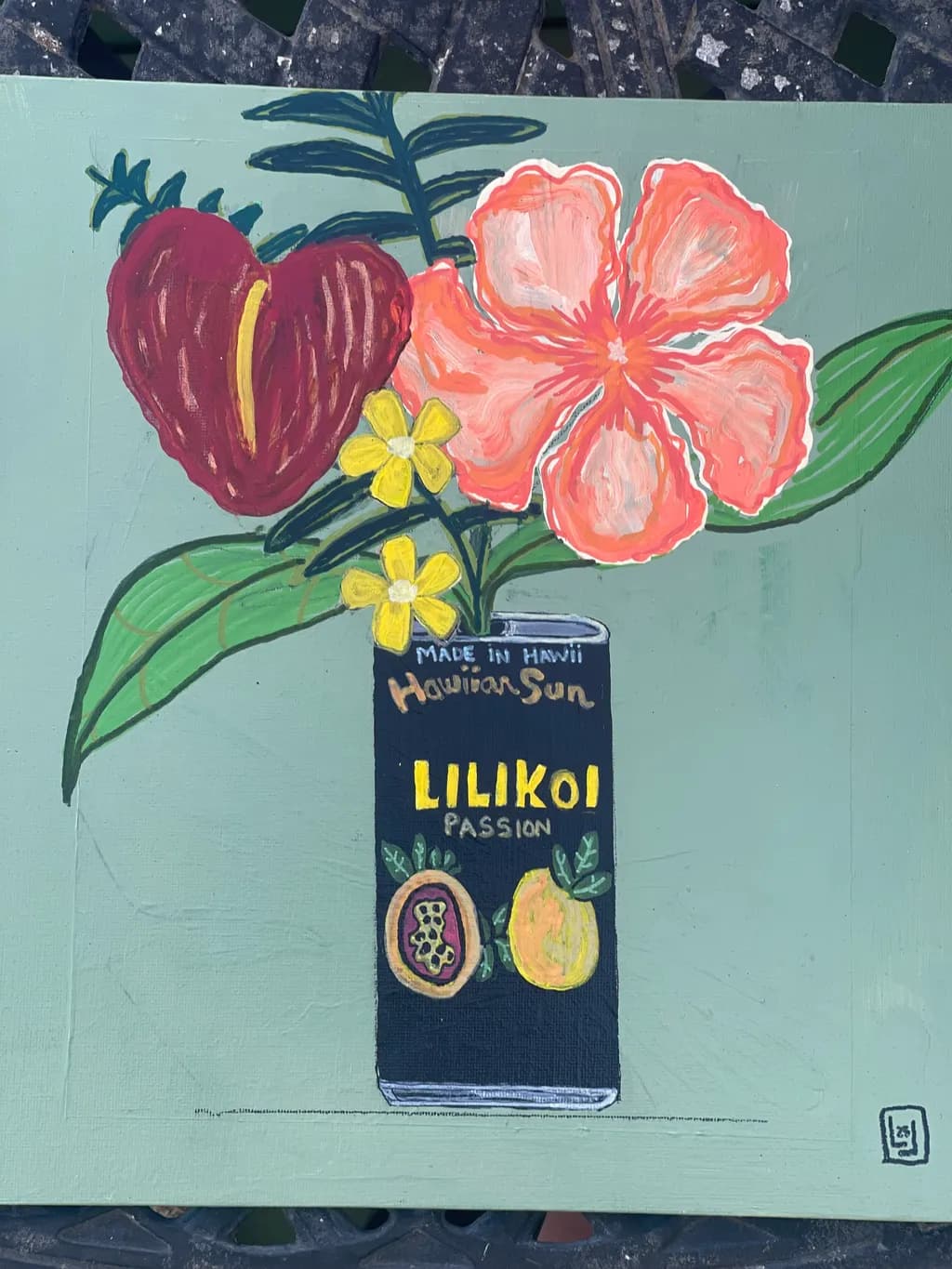 Tropical Harmony: A Vibrant Celebration of Hawaiian Flora and Lilikoi Passion