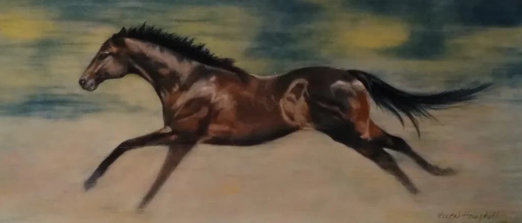 Galloping Grace: A Majestic Horse in Motion