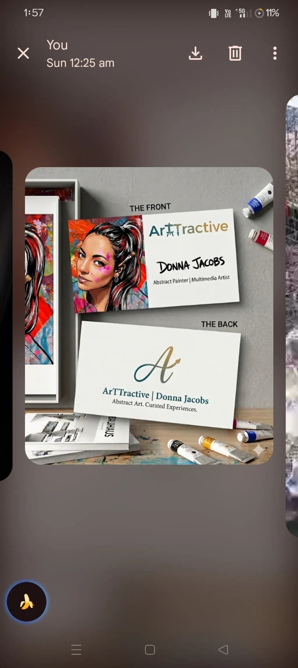 ArTtractive Portrait Card
